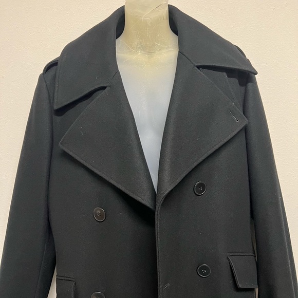 Kenneth Cole New York Womens Double Breasted Longline Wool Cashmere Blend Coat - Picture 3 of 7